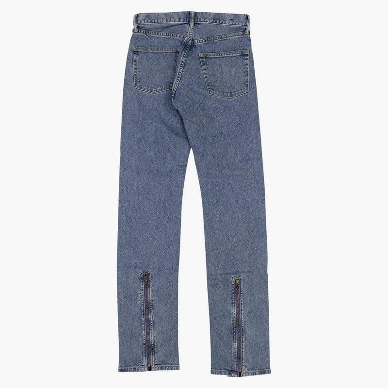Vlone Zipper Jeans Blue