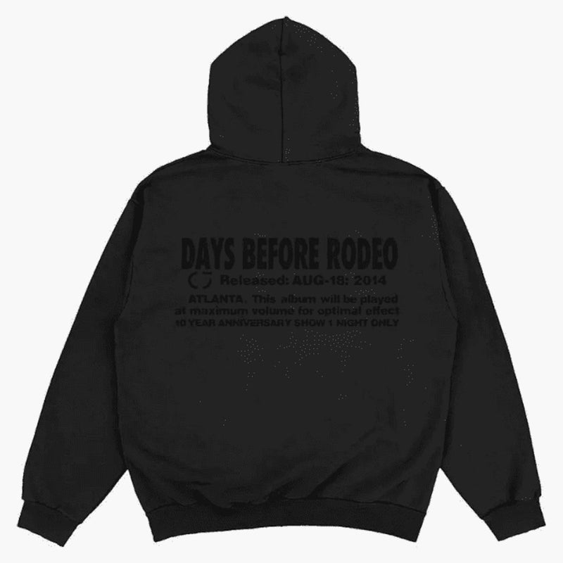 CJ X SP5DER Rodeo Hoodie Black