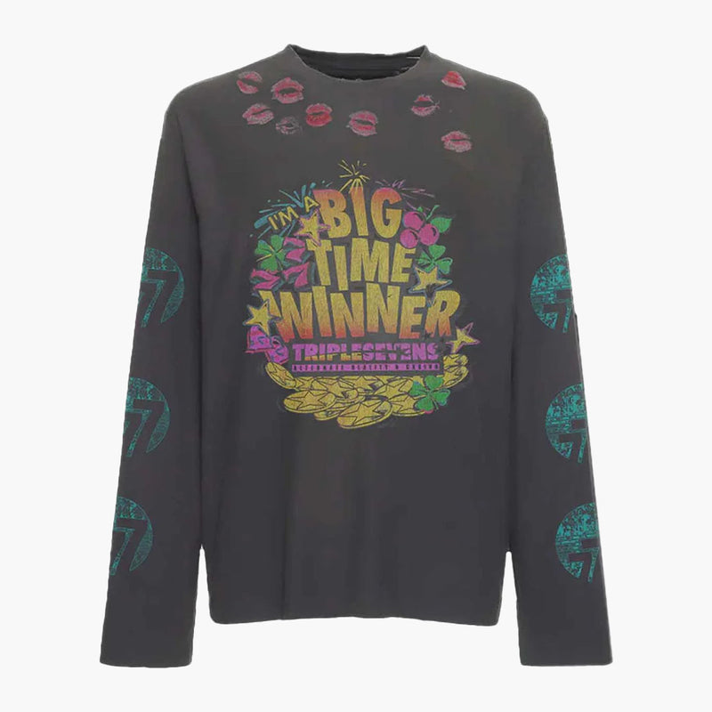 Triple Sevens Lucky Kiss Longsleeve Black