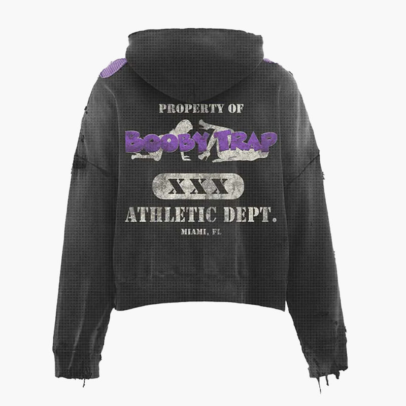 Triple Sevens Trap Reversible Zip Up Jacket Black Purple