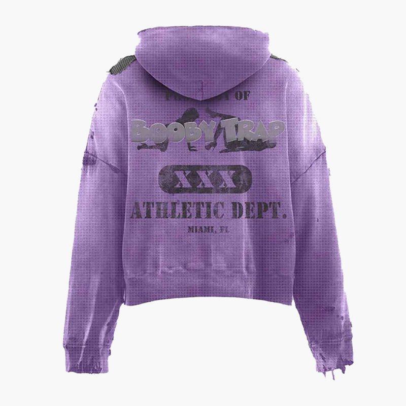 Triple Sevens Trap Reversible Zip Up Jacket Black Purple