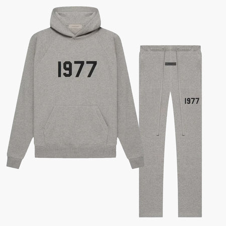 Fear of God Essentials Relaxed 1977 Dark Oatmeal - Set (Hoodie & Sweatpant)