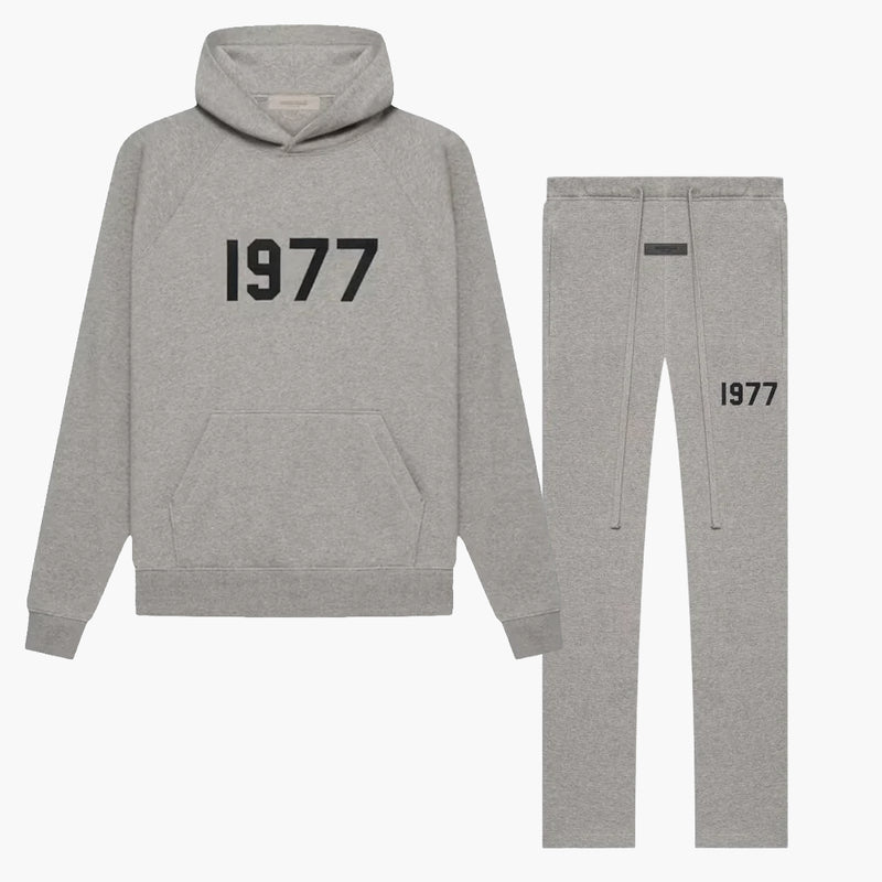Fear of God Essentials Relaxed 1977 Dark Oatmeal - Set (Hoodie & Sweatpant)
