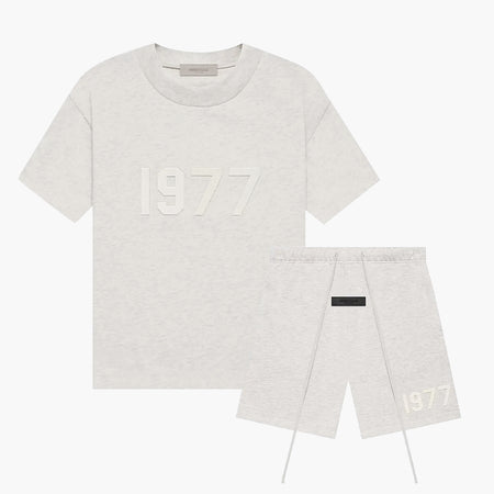 Fear Of God Essentials 1977 Light Oatmeal - Summerset (T-Shirt & Short)