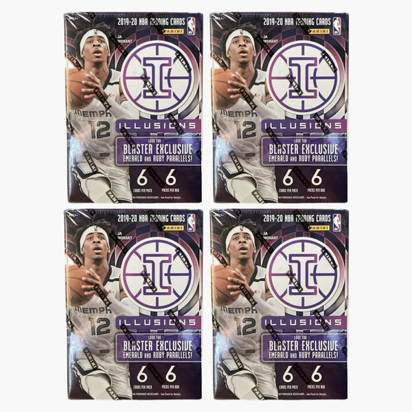2019-20 Panini Illusions Basketball Blaster Box 4x Lot