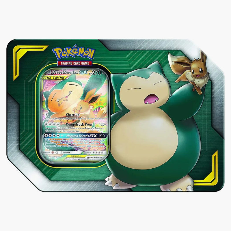 2019 Pokemon Tcg Tag Team Tins Eevee & Snorlax Gx
