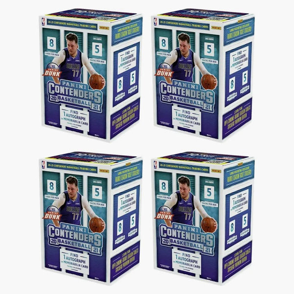 2020-21 Panini Contenders Basketball Blaster Box 4x Lot