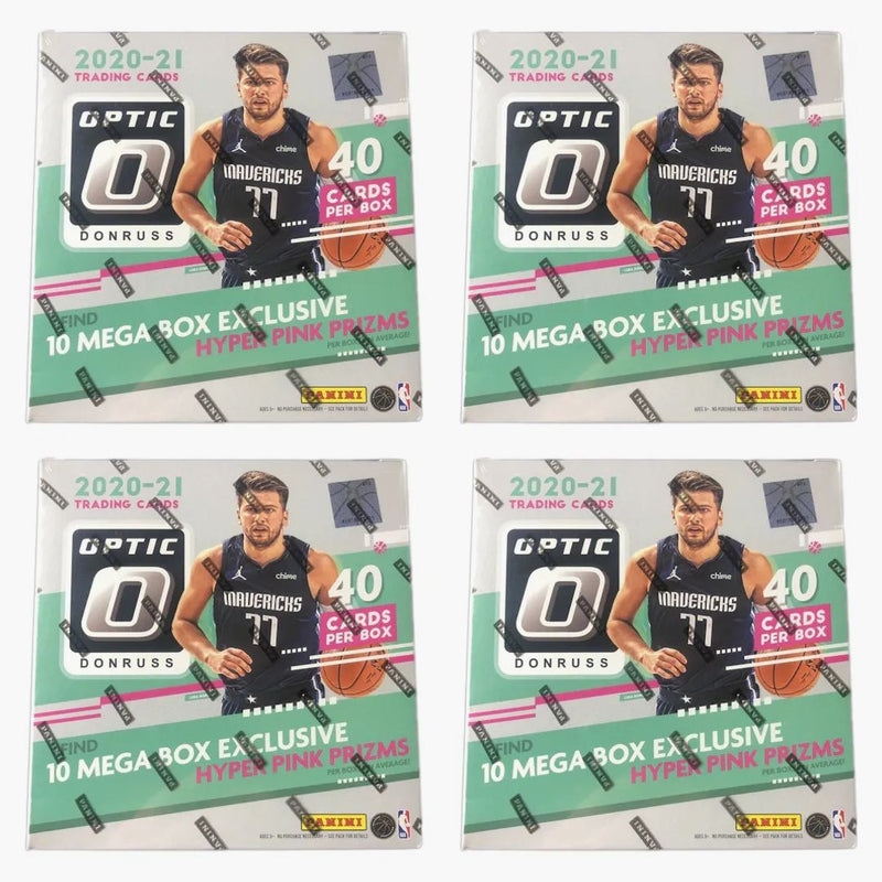 2020-21 Panini Donruss Optic Basketball Mega Box (hyper Pink Prizms) 4x Lot