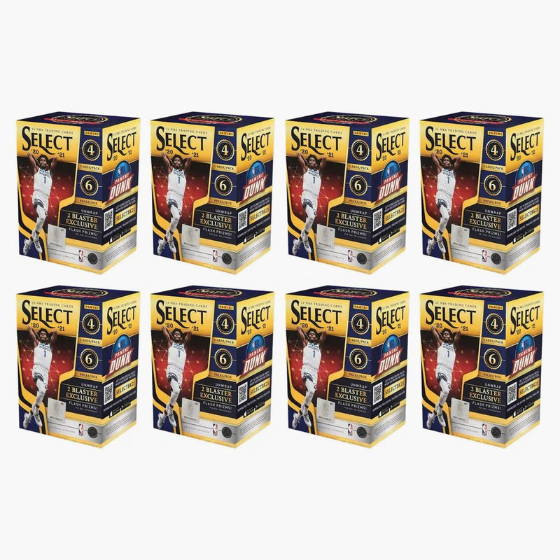 2020-21 Panini Select Basketball Blaster Box (flash Prizms) 8x Lot