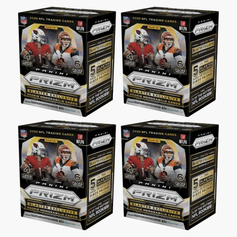 2020 Panini Prizm Football Blaster Box Disco 4x Lot