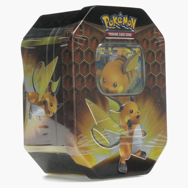 2019 Pokemon Hidden Fates Raichu Tin