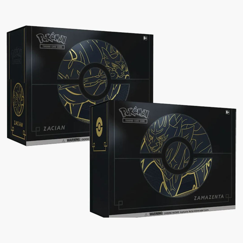 2020 Pokemon Tcg Sword & Shield Elite Trainer Box Plus Zacian And Zamazenta 2x Bundle