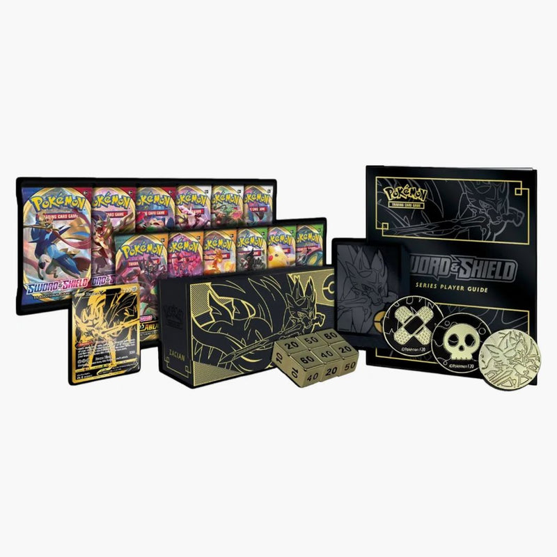 2020 Pokemon Tcg Sword & Shield Elite Trainer Box Plus Zamazenta