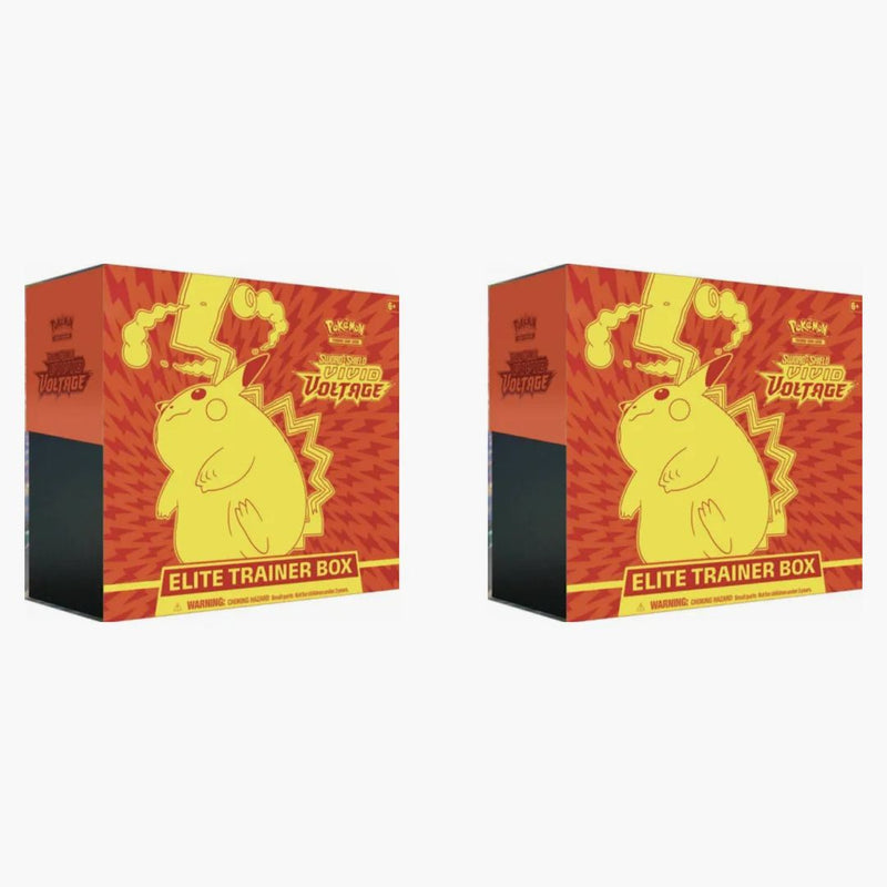 2020 Pokemon Tcg Sword & Shield Vivid Voltage Elite Trainer Box 2x Lot
