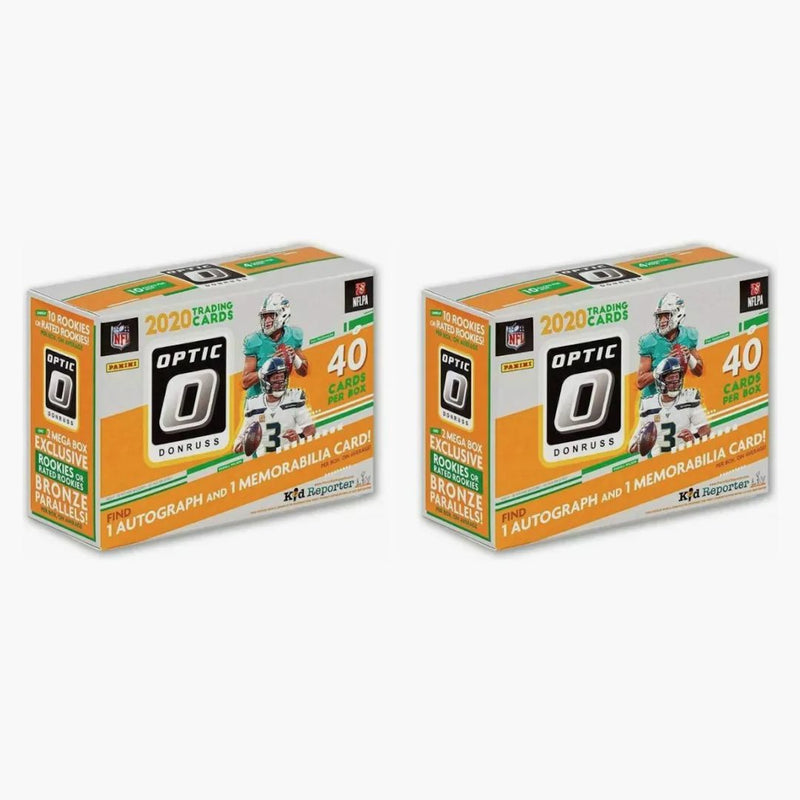 2020 Panini Donruss Optic Football Mega Box (bronze Parallels) 2x Lot