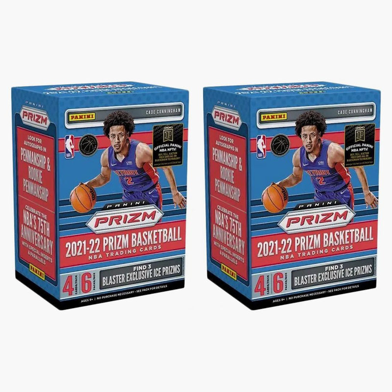 2021-22 Panini Prizm Basketball Blaster Box (ice Prizms) 2x Lot
