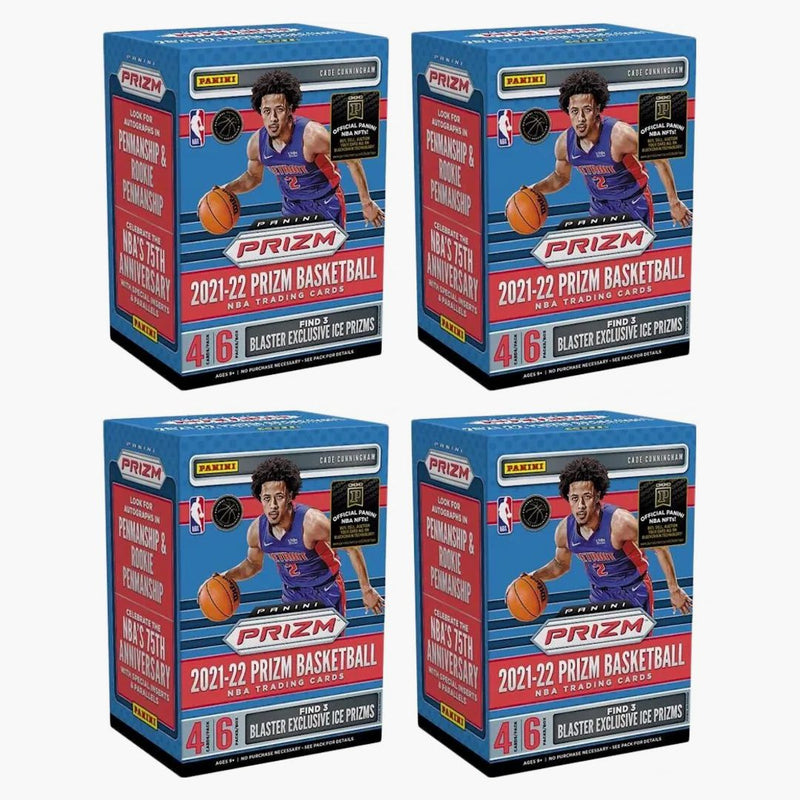 2021-22 Panini Prizm Basketball Blaster Box (ice Prizms) 4x Lot
