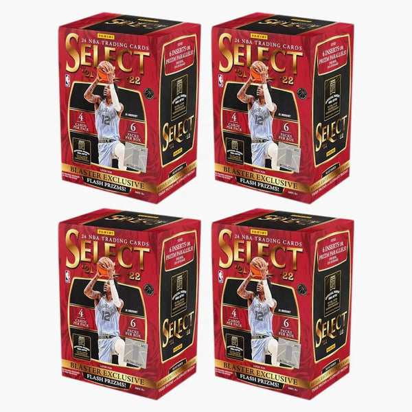 2021-22 Panini Select Basketball Blaster Box (flash Prizms) 4x Lot