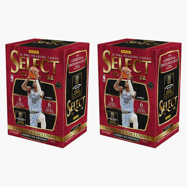 2021-22 Panini Select Basketball Fanatics Exclusive Blaster Box (green Ice Prizms) 2x Lot
