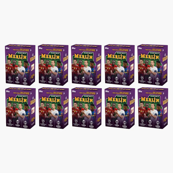 2021-22 Topps Uefa Champions League Merlin Soccer Blaster Box 10x Lot