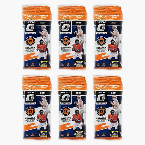 2021 Panini Donruss Optic Football Cello Fat Pack 6x Lot