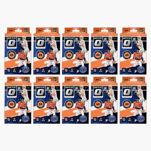 2021 Panini Donruss Optic Football Hanger Box (blue Scope Parallels) 10x Lot