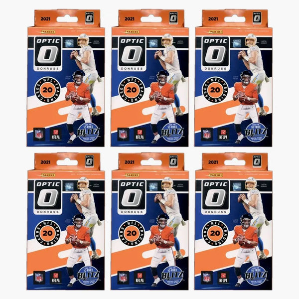 2021 Panini Donruss Optic Football Hanger Box (blue Scope Parallels) 6x Lot