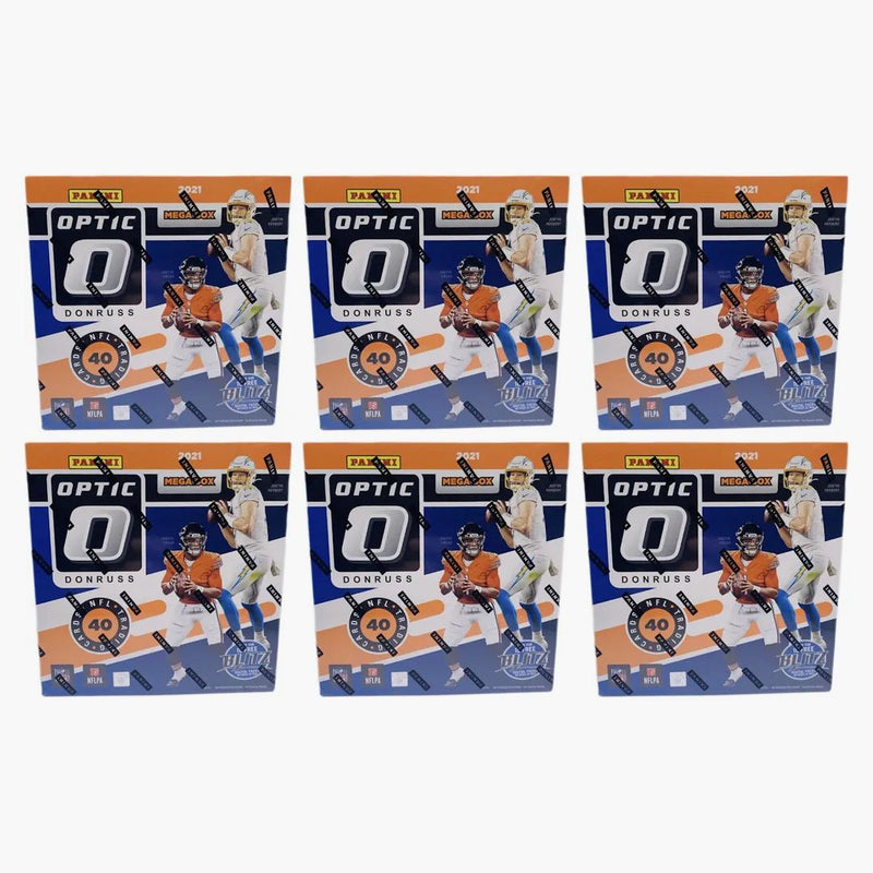 2021 Panini Donruss Optic Football Mega Box (blue Hyper Parallels) 6x Lot