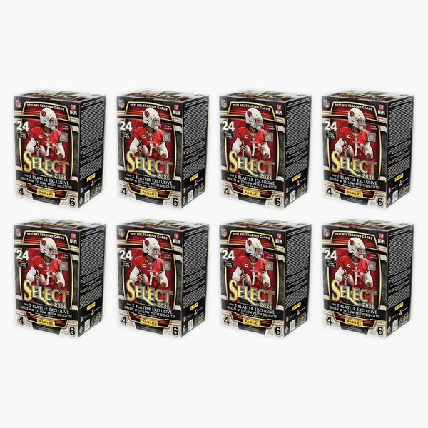 2021 Panini Select Football Blaster Box (green & Yellow Prizm Die-cuts) 8x Lot