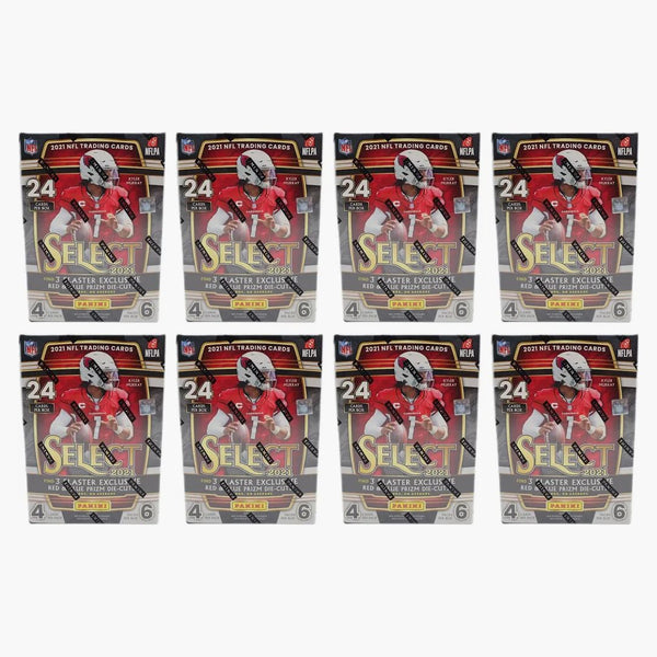 2021 Panini Select Football Blaster Box (red & Blue Prizm Die-cuts) 8x Lot