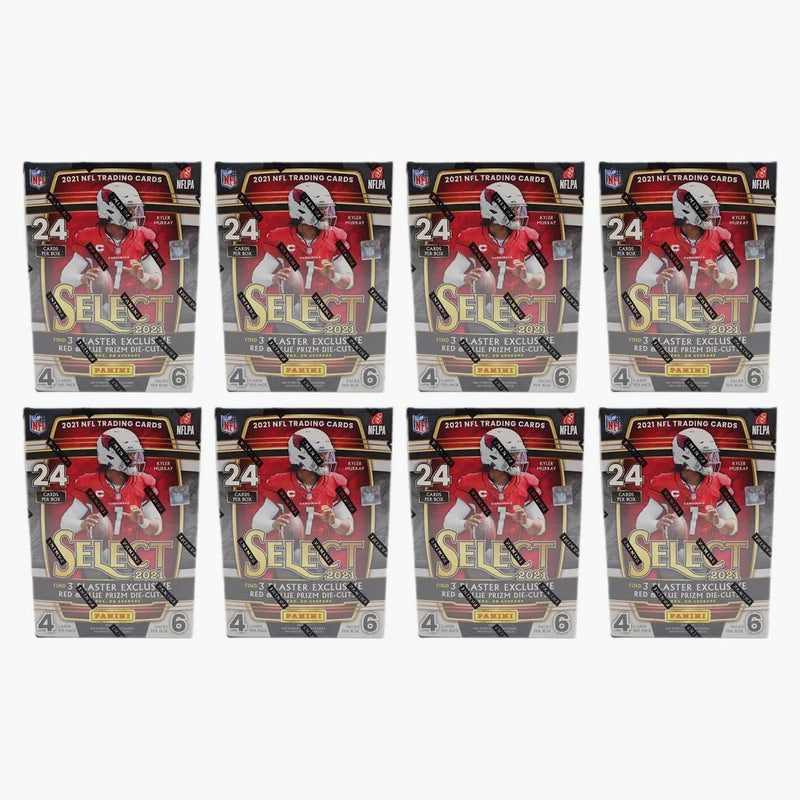 2021 Panini Select Football Blaster Box (red & Blue Prizm Die-cuts) 8x Lot