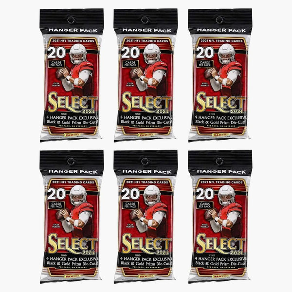 2021 Panini Select Football Hanger Pack (black & Gold Die-cuts) 6x Lot