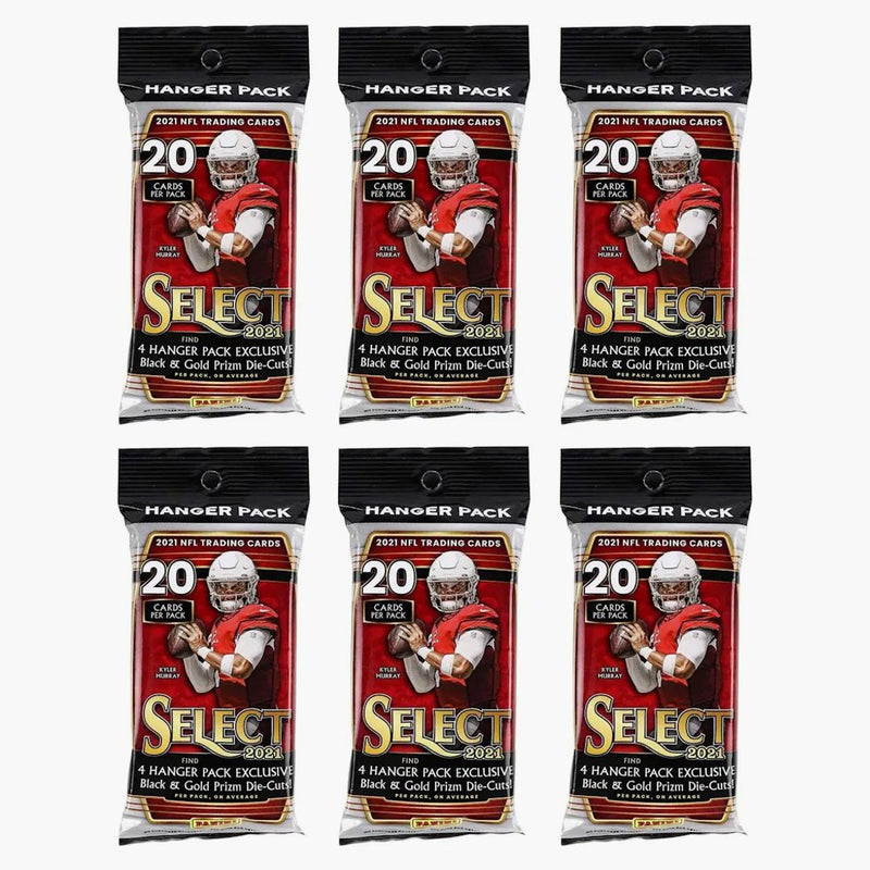 2021 Panini Select Football Hanger Pack (black & Gold Die-cuts) 6x Lot