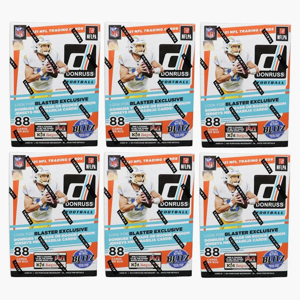 2021 Panini Donruss Football Blaster Box (holo Parallel) 6x Lot