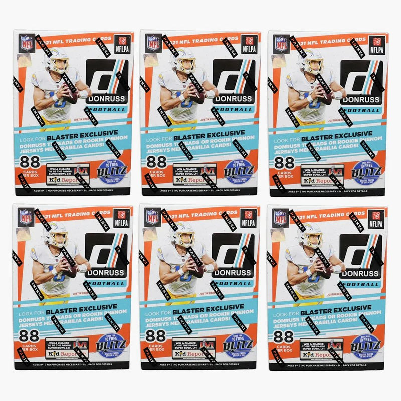 2021 Panini Donruss Football Blaster Box (holo Parallel) 6x Lot
