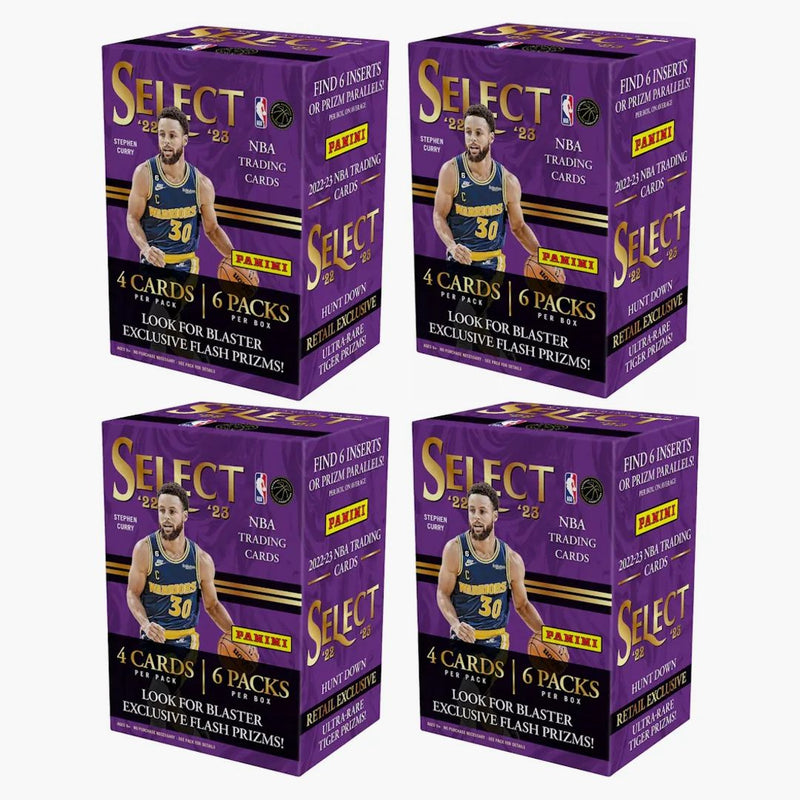 2022-23 Panini Select Basketball Blaster Box 4x Lot