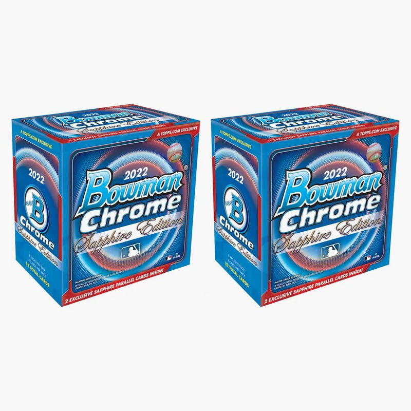 2022 Bowman Chrome Sapphire Edition Baseball Box 2x Lot