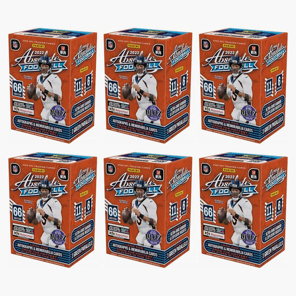 2022 Panini Absolute Football Blaster Box (green Parallels) 6x Lot