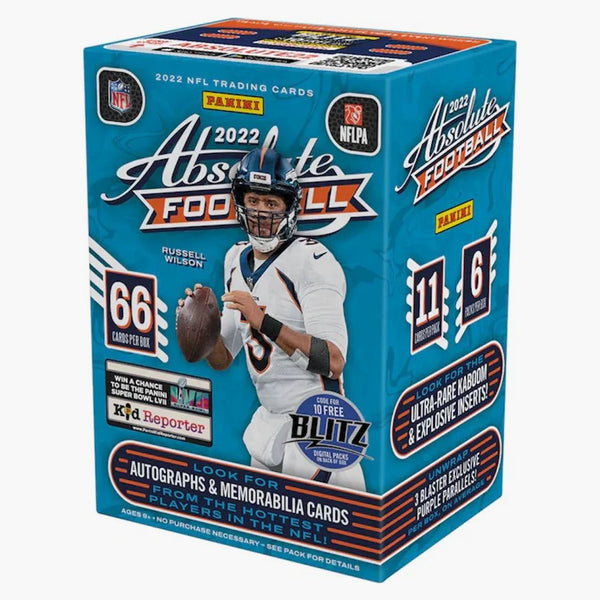 2022 Panini Absolute Football Fanatics Exclusive Blaster Box (purple Parallels)