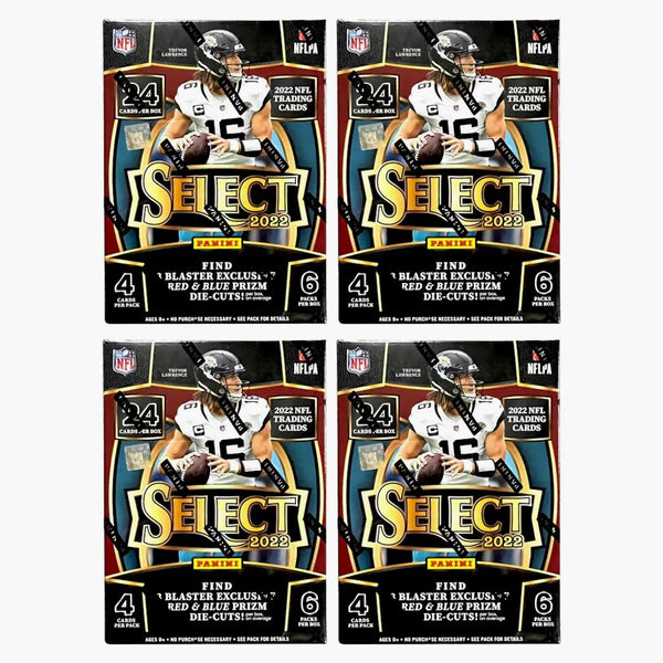 2022 Panini Select Football Blaster Box (red & Blue Die-cuts) 4x Lot