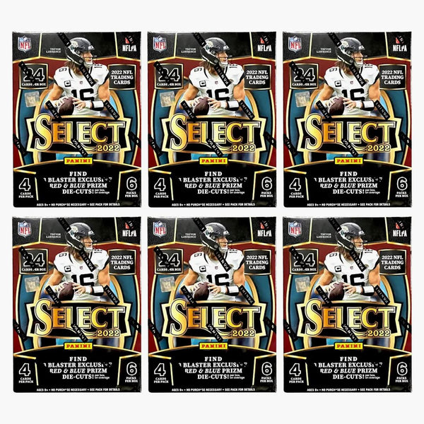 2022 Panini Select Football Blaster Box (red & Blue Die-cuts) 6x Lot