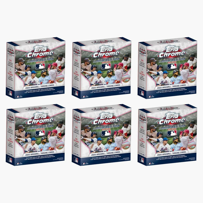2022 Topps Chrome Logofractor Edition Baseball Box 6x Lot