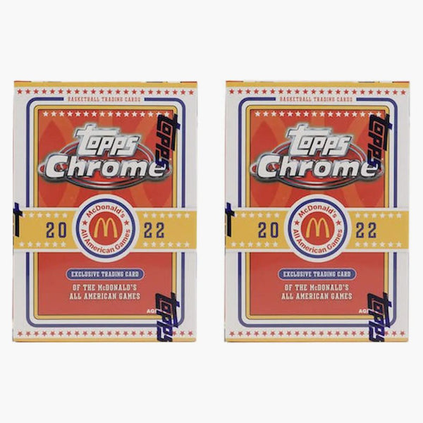 2022 Topps Chrome Mcdonald's All American Basketball Booster Box 2x Lot