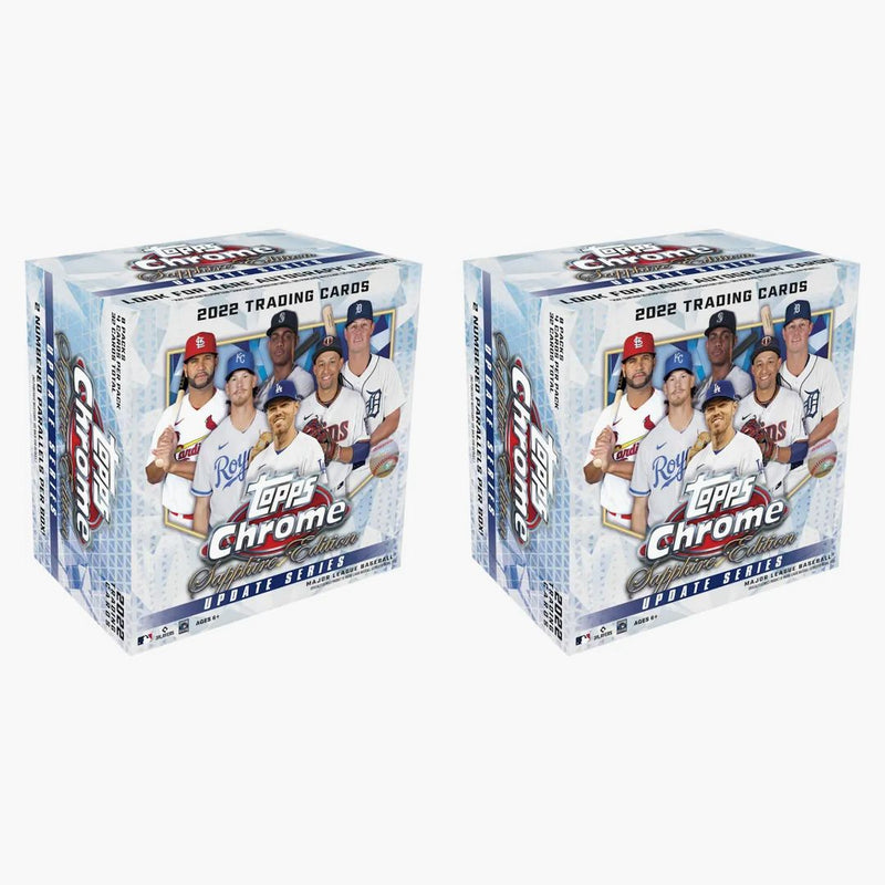 2022 Topps Chrome Update Sapphire Edition Baseball Hobby Box 2x Lot