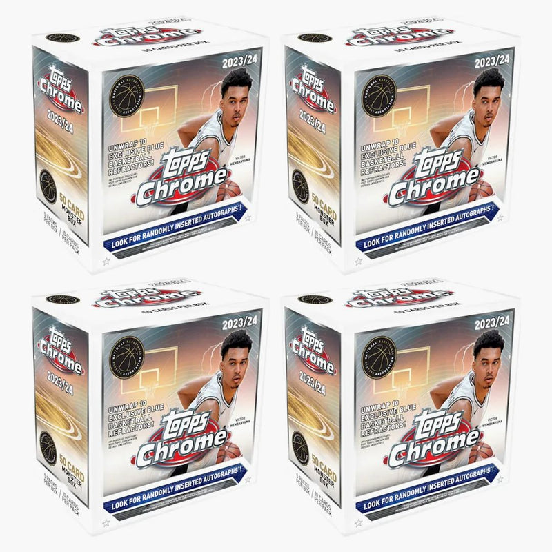 2023-24 Topps Chrome Basketball Monster Box (4x Lot)