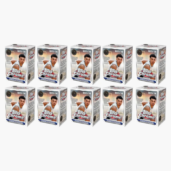2023-24 Topps Chrome Basketball Value Box (10x Lot)