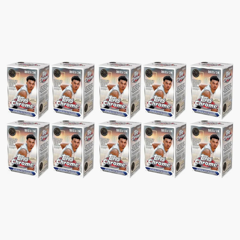 2023-24 Topps Chrome Basketball Value Box (10x Lot)