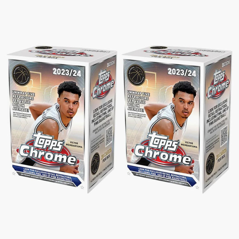 2023-24 Topps Chrome Basketball Value Box (2x Lot)