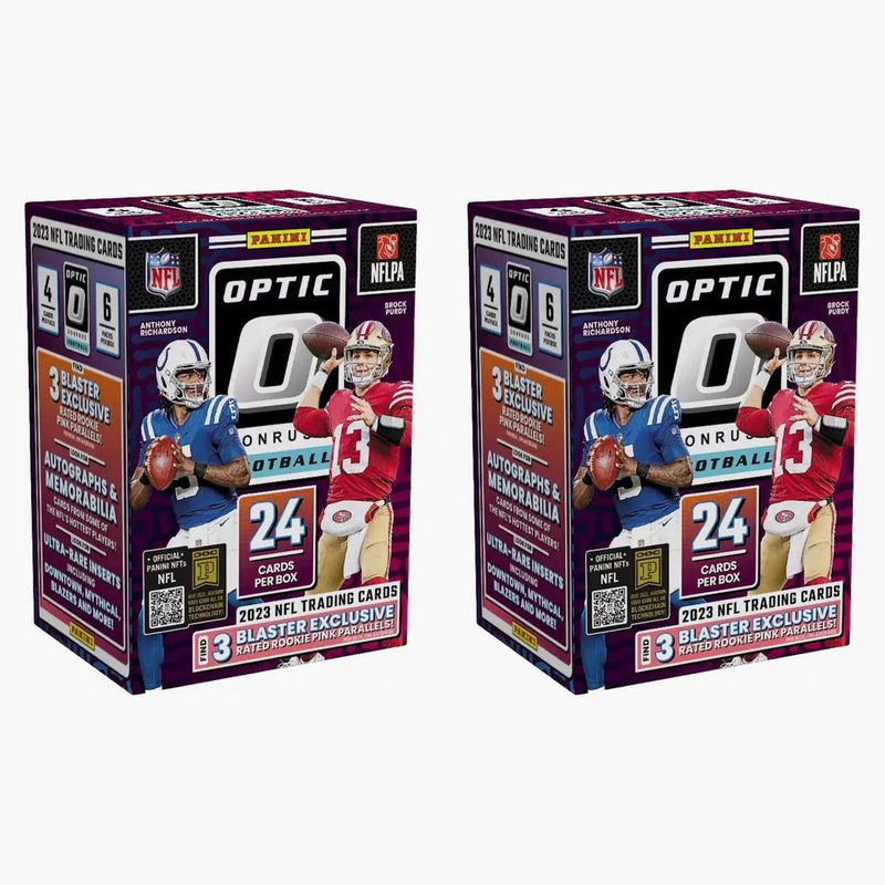 2023 Panini Donruss Optic Football Blaster Box (pink Parallels) 2x Lot