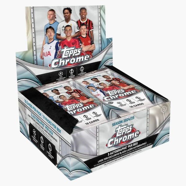 2024-25 Topps Chrome Uefa Club Competitions Jumbo Box
